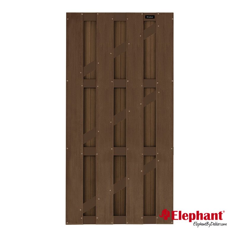 Elephant | Basic deur 90x180 cm | Donkerbruin