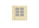Nubuiten | Inbouwwand 2300 mm + dubbele deur (mat glas) | Dark Oak