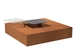 BURNI | Vuurtafel met grill 120 x 120 x 28 cm