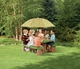 Picknicktafel met parasol (naturel)