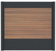 IdeAL | Scherm Antraciet - Symmetry Warm Sienna | 180x180 | 9 planks