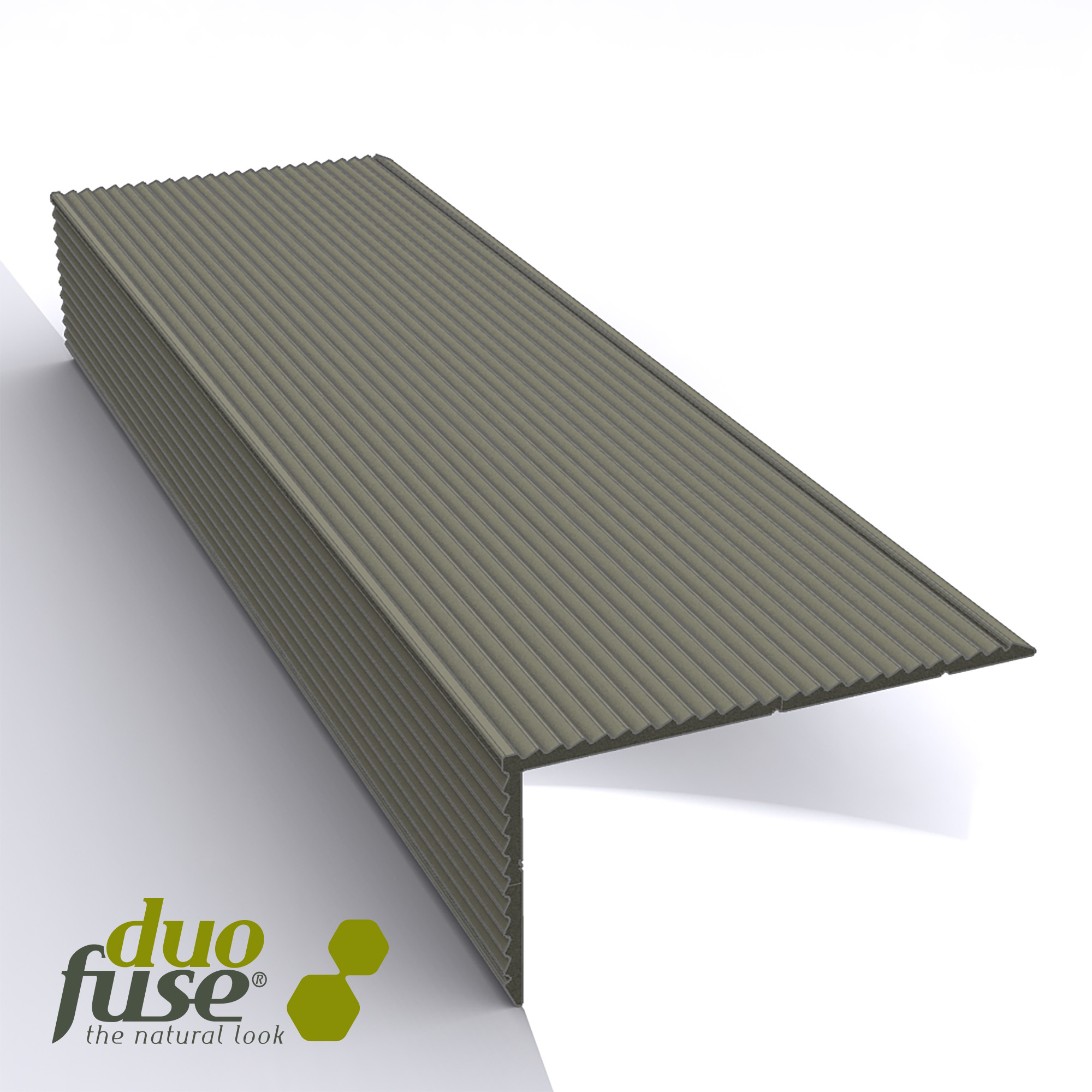 Duofuse | Aluminium L-profiel | 400cm | Stone Grey
