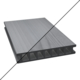 OUD_Duofuse | Vlonderplank hol | Vlak/houtnerf structuur | 28 x 162 mm | 400 cm | Graphite Black