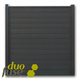 Duofuse | Tand- en groefscherm | 180 x 195cm  | Graphite Black