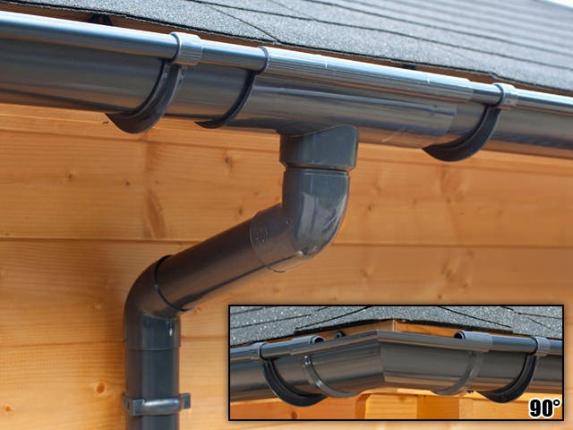 S-Lon | PVC Dakgoot Vierhoekig dak EXTRA100 | Antraciet | 14-17.5 m
