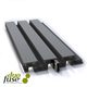 Duofuse | Lamellenafsluiting plank | 200cm  | Graphite Black