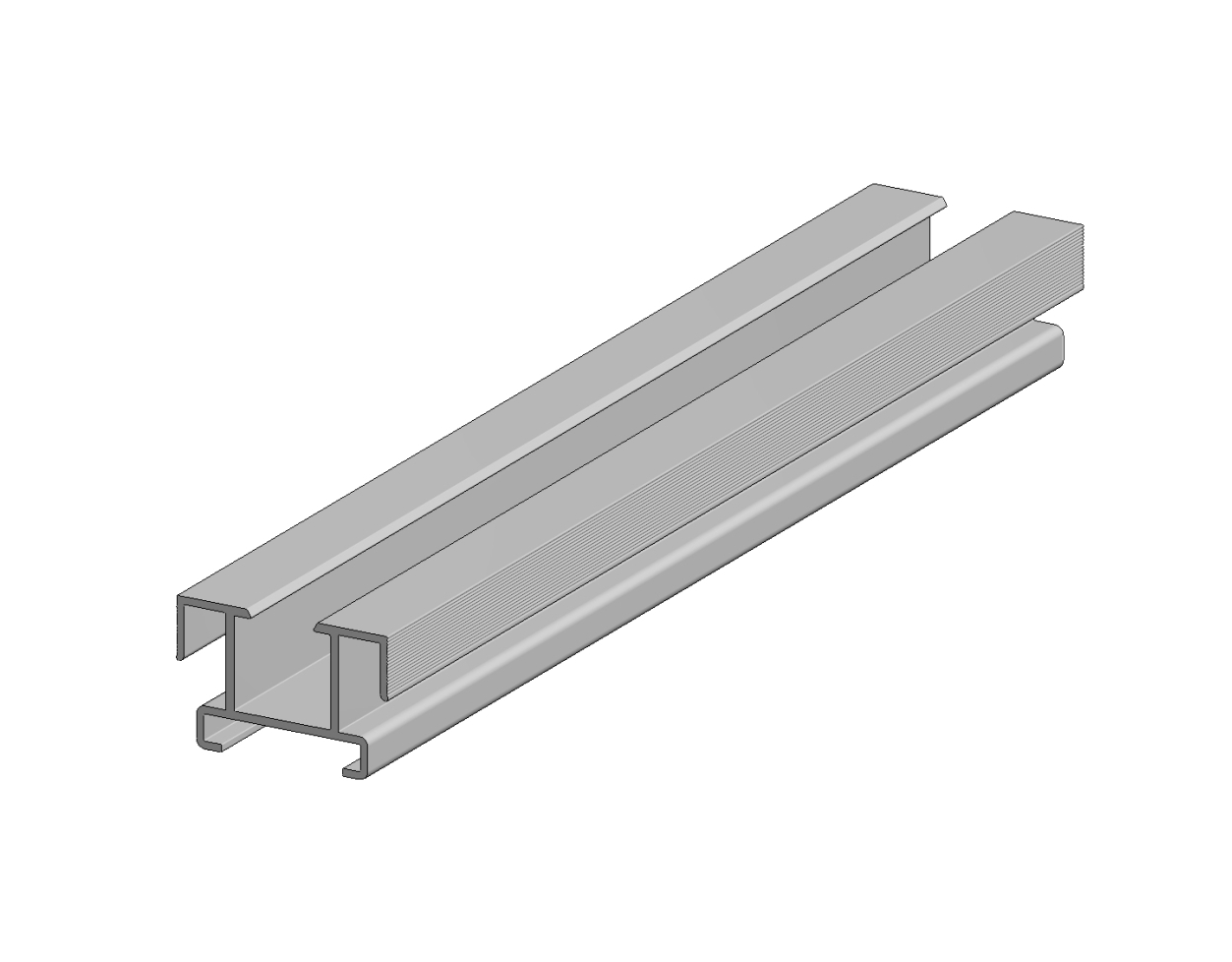 Aslon | Aluminium balk | 4 x 4.3 x 400 cm