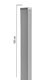 Giardino | Rechthoekige paal 60x120mm | 100cm 