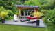 Newtechwood composiet vlonderplank ronde kamer, dark grey, 2.3 x 13.8 x 300 cm