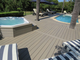 Newtechwood composiet vlonderplank ronde kamer, light grey, 2.3 x 13.8 x 300 cm