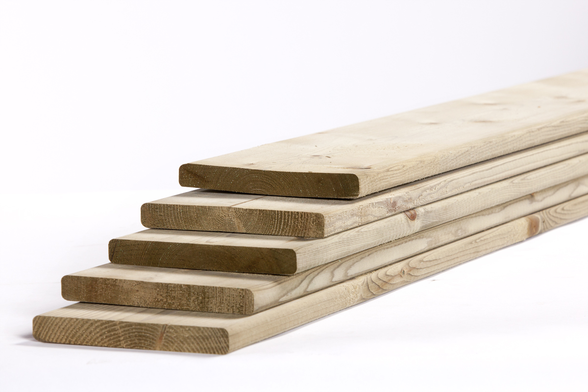 Tuinhout plank NE Vuren | 18 x 145 mm | 450 cm