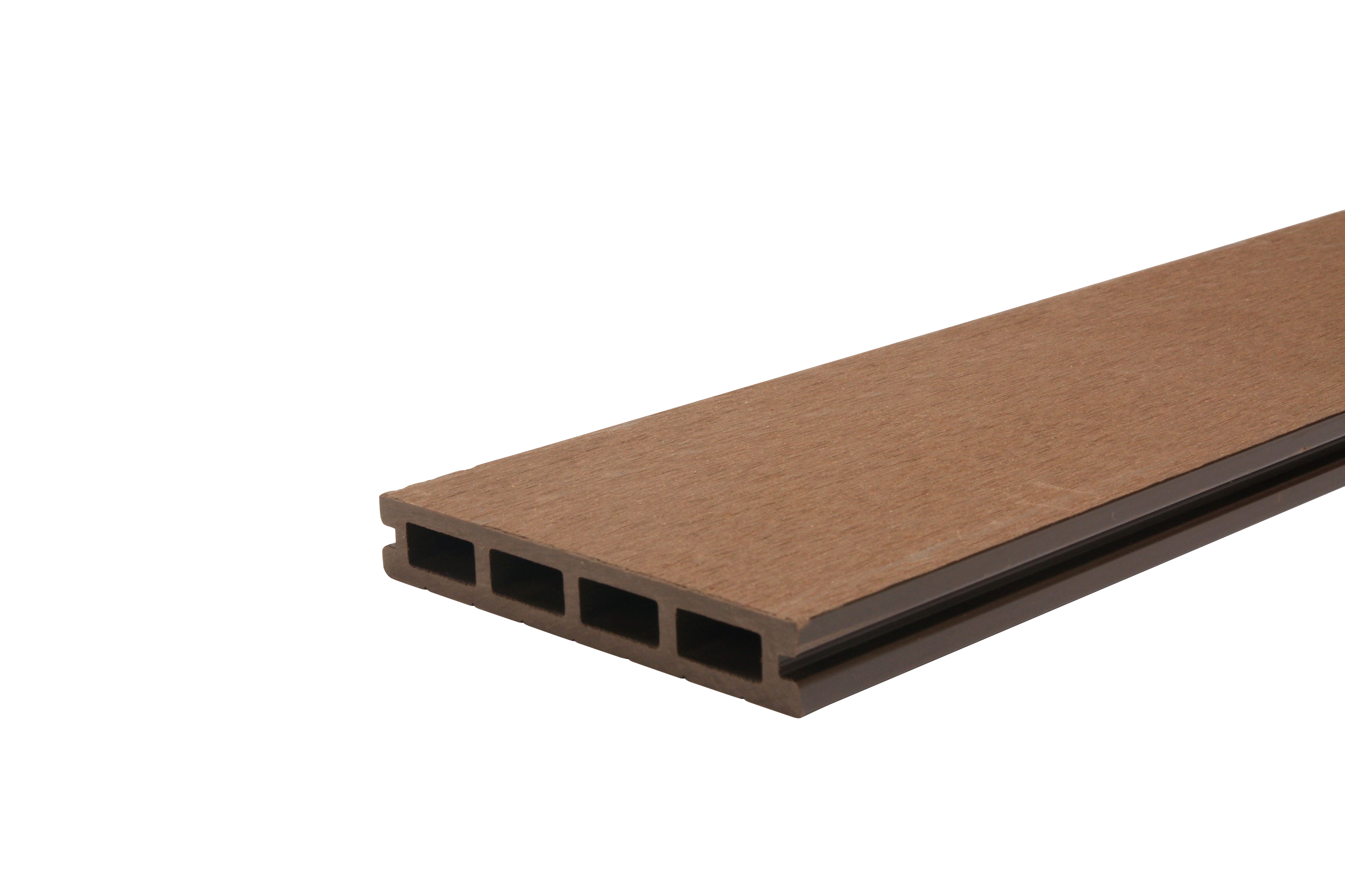 Woodvision composiet vlonderplank, bruin, 2.3 x 14.5 x 420 cm