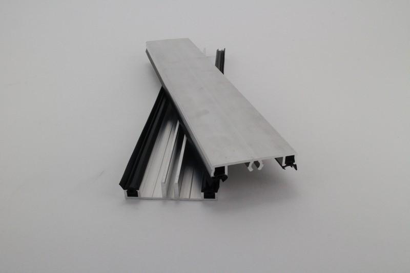 Aluminium profielset | Onderprofiel 7,5 mm + afdekprofiel | 100 cm